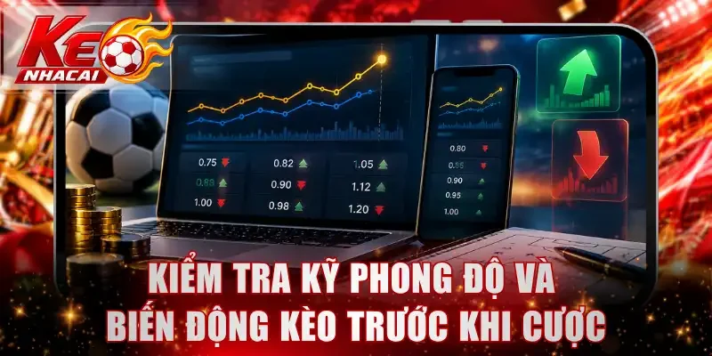 Kiểm tra kỹ phong độ và biến động kèo trước khi cược