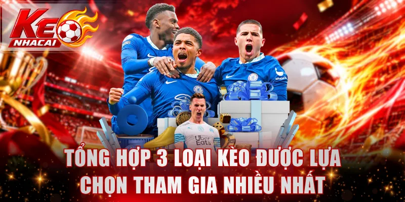 Tổng hợp 3 loại kèo được lựa chọn tham gia nhiều nhất